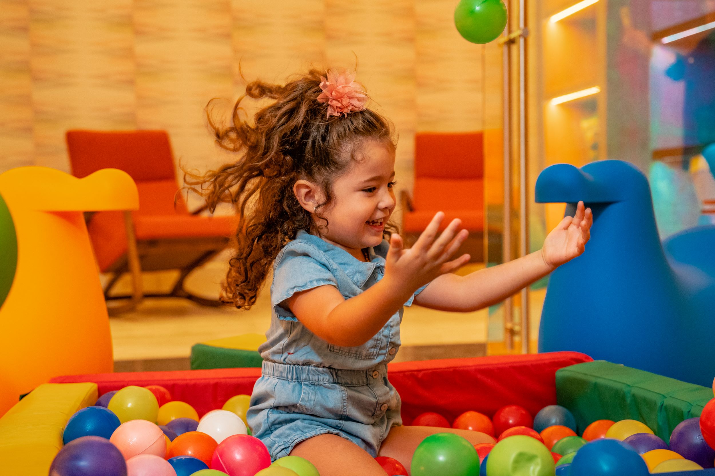 Girl playing at the Kids Club
