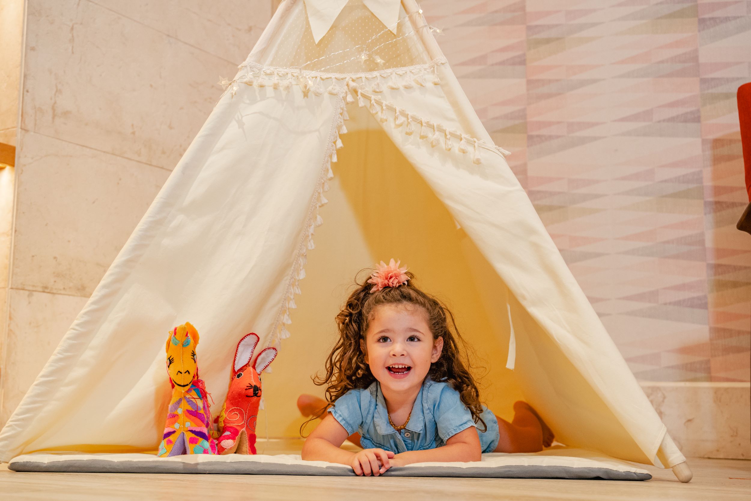 Girl having fun at the Kids Club