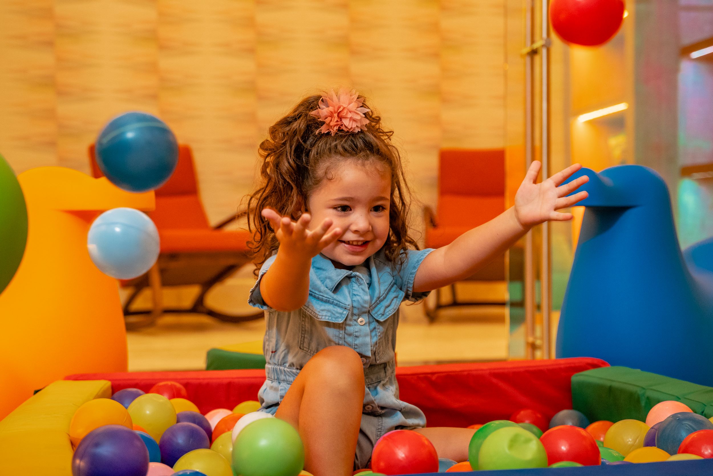 Girl playing at the Kids Club, Conrad Tulum Riviera Maya Kids Club
