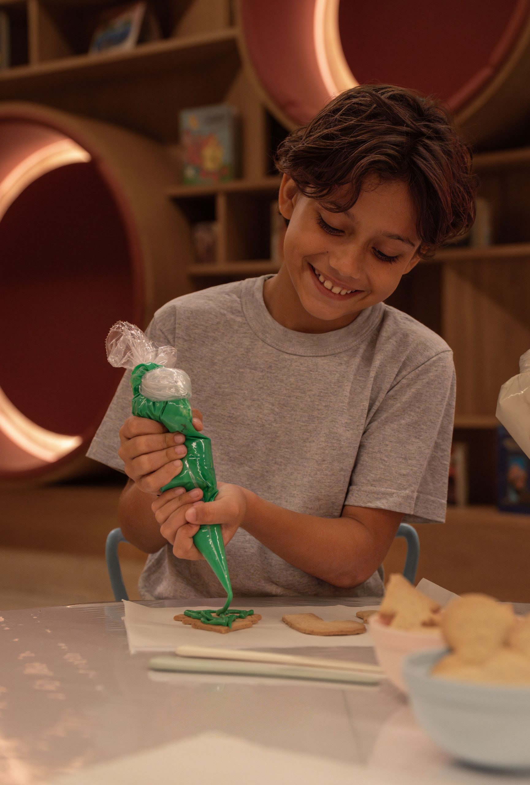 Family activities during the festive program at Conrad Tulum Riviera Maya.