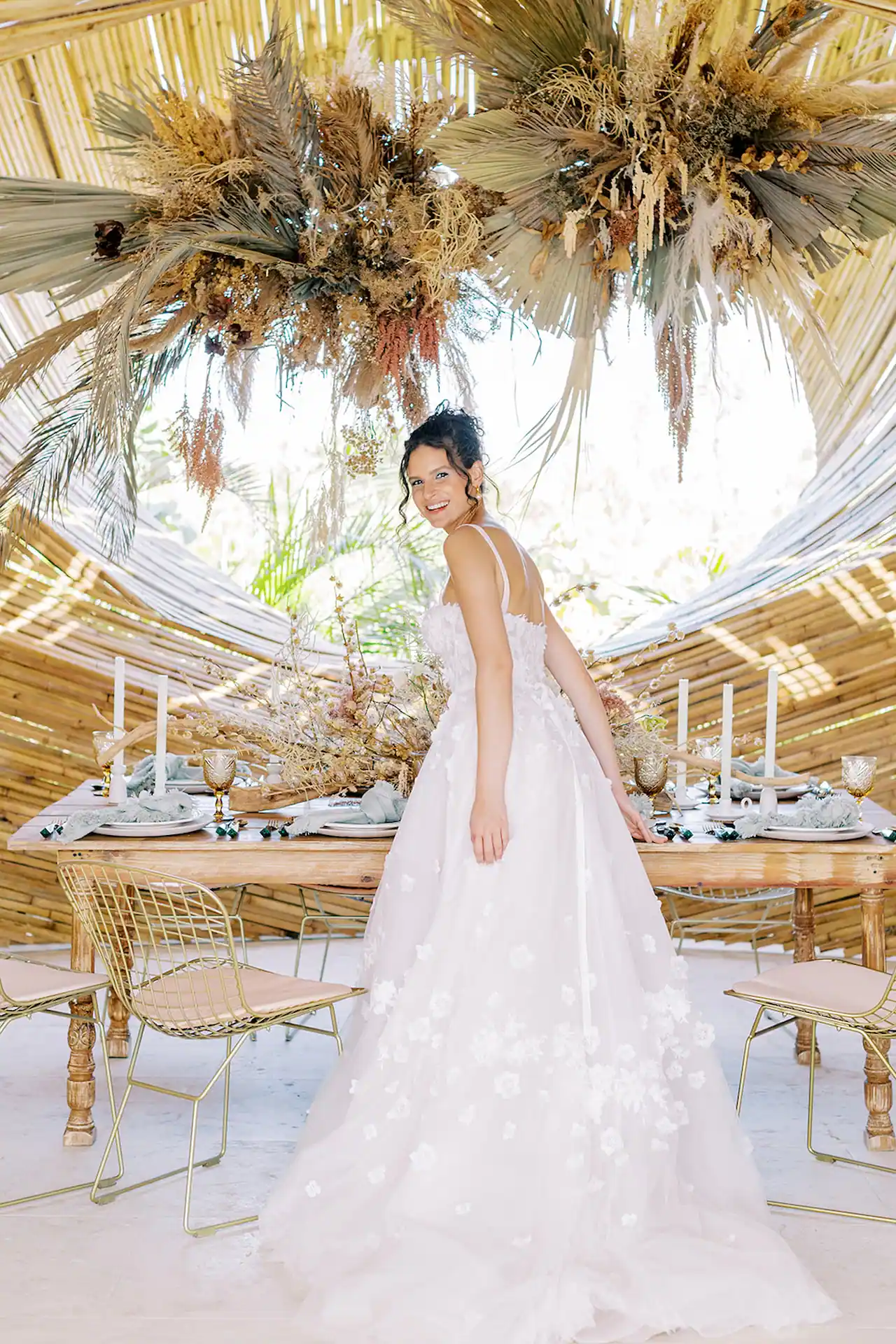 Conrad Tulum Riviera Maya, Wedding and Celebrations. Beach Celebration Setup for Bride pictures. Best place to get married.